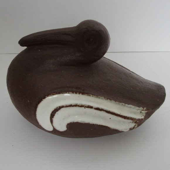 antique pottery duck